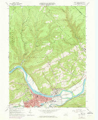 Lock Haven Pennsylvania Historical topographic map, 1:24000 scale, 7.5 X 7.5 Minute, Year 1965
