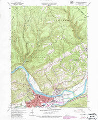 Lock Haven Pennsylvania Historical topographic map, 1:24000 scale, 7.5 X 7.5 Minute, Year 1965
