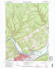 Lock Haven Pennsylvania Historical topographic map, 1:24000 scale, 7.5 X 7.5 Minute, Year 1965