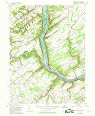 Lumberville Pennsylvania Historical topographic map, 1:24000 scale, 7.5 X 7.5 Minute, Year 1955
