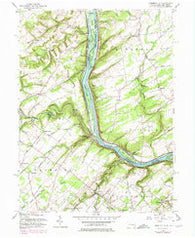 Lumberville Pennsylvania Historical topographic map, 1:24000 scale, 7.5 X 7.5 Minute, Year 1955