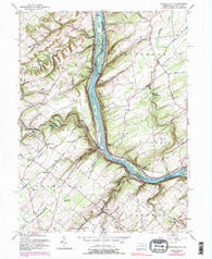 Lumberville Pennsylvania Historical topographic map, 1:24000 scale, 7.5 X 7.5 Minute, Year 1955
