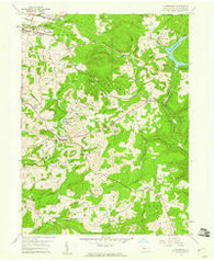 Luthersburg Pennsylvania Historical topographic map, 1:24000 scale, 7.5 X 7.5 Minute, Year 1959