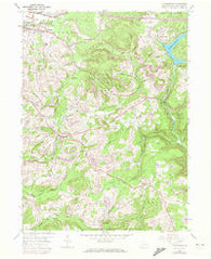 Luthersburg Pennsylvania Historical topographic map, 1:24000 scale, 7.5 X 7.5 Minute, Year 1959