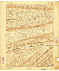 Lykens Pennsylvania Historical topographic map, 1:62500 scale, 15 X 15 Minute, Year 1893