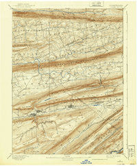 Lykens Pennsylvania Historical topographic map, 1:62500 scale, 15 X 15 Minute, Year 1893