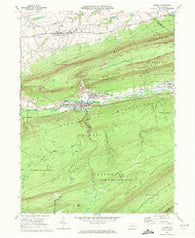 Lykens Pennsylvania Historical topographic map, 1:24000 scale, 7.5 X 7.5 Minute, Year 1969