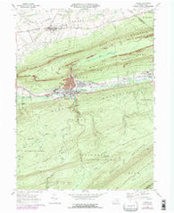 Lykens Pennsylvania Historical topographic map, 1:24000 scale, 7.5 X 7.5 Minute, Year 1969