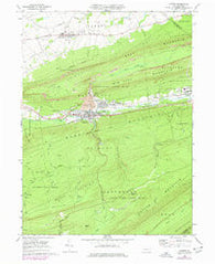 Lykens Pennsylvania Historical topographic map, 1:24000 scale, 7.5 X 7.5 Minute, Year 1969