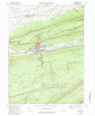 Lykens Pennsylvania Historical topographic map, 1:24000 scale, 7.5 X 7.5 Minute, Year 1969