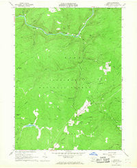 Lynch Pennsylvania Historical topographic map, 1:24000 scale, 7.5 X 7.5 Minute, Year 1966