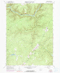 Lynch Pennsylvania Historical topographic map, 1:24000 scale, 7.5 X 7.5 Minute, Year 1966