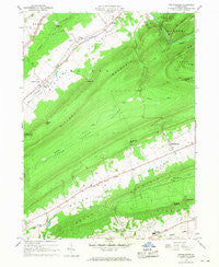 Madisonburg Pennsylvania Historical topographic map, 1:24000 scale, 7.5 X 7.5 Minute, Year 1966