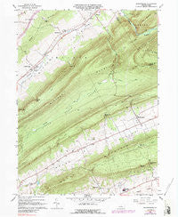 Madisonburg Pennsylvania Historical topographic map, 1:24000 scale, 7.5 X 7.5 Minute, Year 1966
