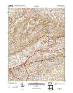 Malvern Pennsylvania Historical topographic map, 1:24000 scale, 7.5 X 7.5 Minute, Year 2013