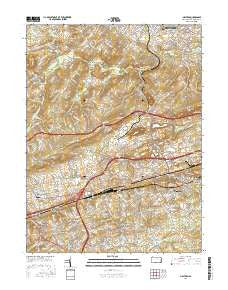 Malvern Pennsylvania Current topographic map, 1:24000 scale, 7.5 X 7.5 Minute, Year 2016