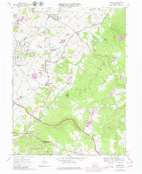Mammoth Pennsylvania Historical topographic map, 1:24000 scale, 7.5 X 7.5 Minute, Year 1967