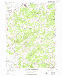 Manatawny Pennsylvania Historical topographic map, 1:24000 scale, 7.5 X 7.5 Minute, Year 1957
