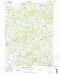 Manatawny Pennsylvania Historical topographic map, 1:24000 scale, 7.5 X 7.5 Minute, Year 1957