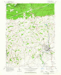 Manheim Pennsylvania Historical topographic map, 1:24000 scale, 7.5 X 7.5 Minute, Year 1955