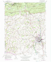 Manheim Pennsylvania Historical topographic map, 1:24000 scale, 7.5 X 7.5 Minute, Year 1955