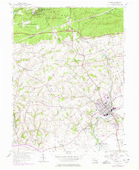 Manheim Pennsylvania Historical topographic map, 1:24000 scale, 7.5 X 7.5 Minute, Year 1955