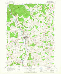 Mansfield Pennsylvania Historical topographic map, 1:24000 scale, 7.5 X 7.5 Minute, Year 1954
