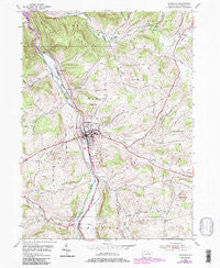 Mansfield Pennsylvania Historical topographic map, 1:24000 scale, 7.5 X 7.5 Minute, Year 1954