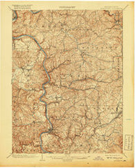 Masontown Pennsylvania Historical topographic map, 1:62500 scale, 15 X 15 Minute, Year 1903