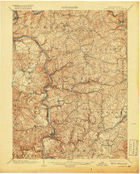 Masontown Pennsylvania Historical topographic map, 1:62500 scale, 15 X 15 Minute, Year 1903