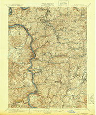 Masontown Pennsylvania Historical topographic map, 1:62500 scale, 15 X 15 Minute, Year 1935