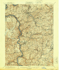 Masontown Pennsylvania Historical topographic map, 1:62500 scale, 15 X 15 Minute, Year 1935