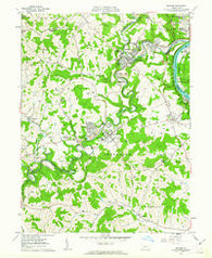 Mather Pennsylvania Historical topographic map, 1:24000 scale, 7.5 X 7.5 Minute, Year 1961