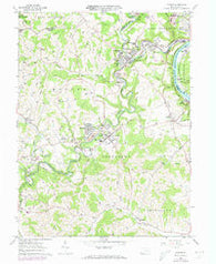 Mather Pennsylvania Historical topographic map, 1:24000 scale, 7.5 X 7.5 Minute, Year 1961