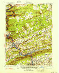 Mauch Chunk Pennsylvania Historical topographic map, 1:62500 scale, 15 X 15 Minute, Year 1922