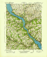 McCalls Ferry Pennsylvania Historical topographic map, 1:62500 scale, 15 X 15 Minute, Year 1943