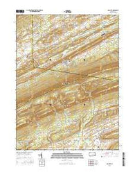 McClure Pennsylvania Current topographic map, 1:24000 scale, 7.5 X 7.5 Minute, Year 2016