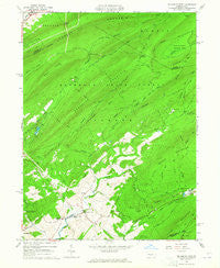 Mc Alevys Fort Pennsylvania Historical topographic map, 1:24000 scale, 7.5 X 7.5 Minute, Year 1963