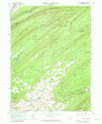 Mc Alevys Fort Pennsylvania Historical topographic map, 1:24000 scale, 7.5 X 7.5 Minute, Year 1963