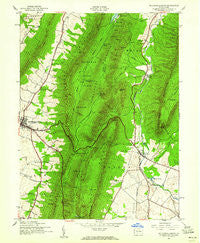 Mc Connellsburg Pennsylvania Historical topographic map, 1:24000 scale, 7.5 X 7.5 Minute, Year 1944