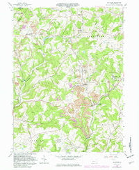 Mc Intyre Pennsylvania Historical topographic map, 1:24000 scale, 7.5 X 7.5 Minute, Year 1964