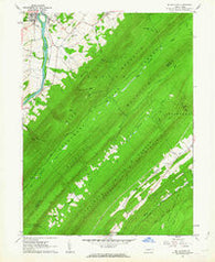 Mc Veytown Pennsylvania Historical topographic map, 1:24000 scale, 7.5 X 7.5 Minute, Year 1961