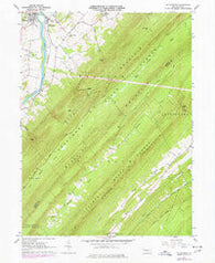 Mc Veytown Pennsylvania Historical topographic map, 1:24000 scale, 7.5 X 7.5 Minute, Year 1961