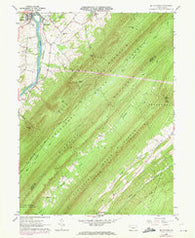 Mc Veytown Pennsylvania Historical topographic map, 1:24000 scale, 7.5 X 7.5 Minute, Year 1961