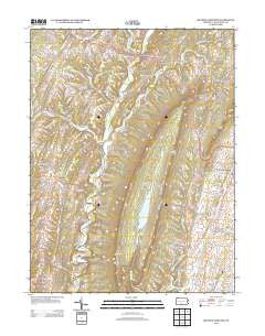 Meadow Grounds Pennsylvania Historical topographic map, 1:24000 scale, 7.5 X 7.5 Minute, Year 2013