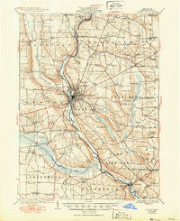 Meadville Pennsylvania Historical topographic map, 1:62500 scale, 15 X 15 Minute, Year 1925