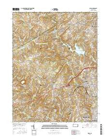 Media Pennsylvania Current topographic map, 1:24000 scale, 7.5 X 7.5 Minute, Year 2016