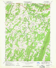 Mench Pennsylvania Historical topographic map, 1:24000 scale, 7.5 X 7.5 Minute, Year 1967
