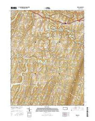 Mench Pennsylvania Current topographic map, 1:24000 scale, 7.5 X 7.5 Minute, Year 2016