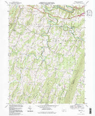 Mench Pennsylvania Historical topographic map, 1:24000 scale, 7.5 X 7.5 Minute, Year 1994
